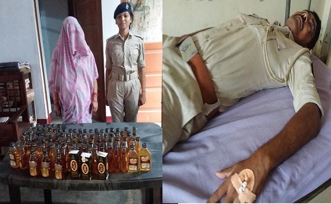 बिहार : शराब के छापेमारी में पुलिस पर हमला, दारोगा सहित तीन जख्मी, महिला गिरफ्तार