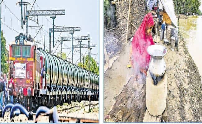 प्यासे चेन्नई में पानी लेकर पहुंची ट्रेन, इधर उत्तर-पूर्व में भारी बारिश से 7 की मौत