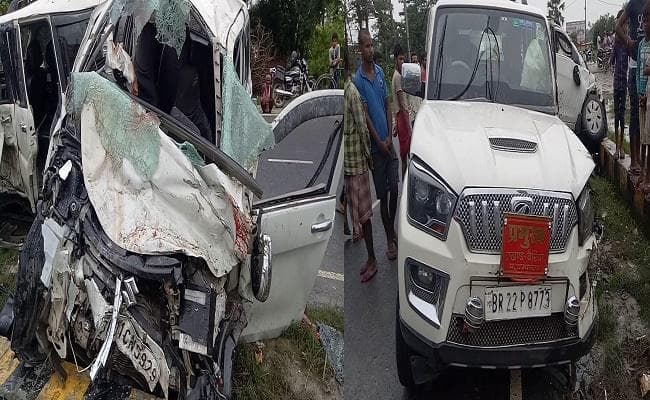 VIDEO : स्कार्पियो व कार की जोरदर टक्कर, डॉक्टर समेत दो की मौत, 5 की हालत नाजुक