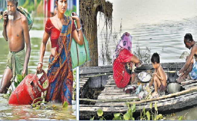 झारखंड में 40% कम बारिश, बंगाल भी सूखा, बिहार व असम बाढ़ से बेहाल