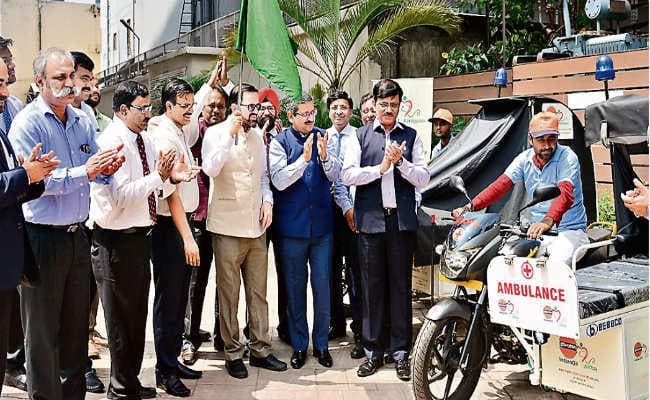 दुर्गम क्षेत्रों के लिए शुरू हुई बाइक एंबुलेंस सेवा