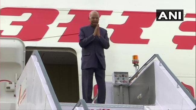 पश्चिमी अफ्रीका के तीन देशों की यात्रा पर रवाना हुये राष्ट्रपति रामनाथ कोविंद