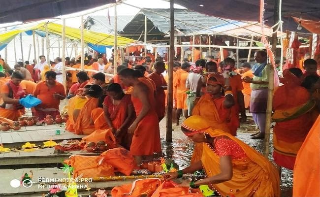 श्रावणी मेला का 14वां दिन, 1.37 लाख कांवरिये गये बाबाधाम