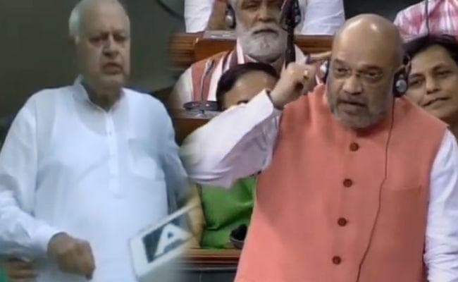 फारूख ने कहा- मैं नजरबंद; शाह बोले- कनपटी पर गन रखकर घर से बाहर नहीं ला सकते