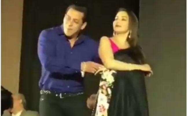 VIDEO: सलमान-माधुरी का ''पहला पहला प्‍यार'', 25 साल फिर ऐसे दिखे ''निशा-प्रेम''