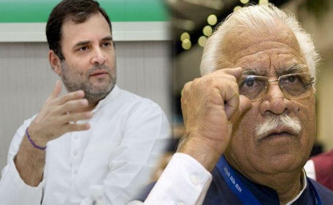 कश्मीरी दुल्हन पर दिये अपने बयान पर खट्टर की सफाई, राहुल गांधी ने घेरा