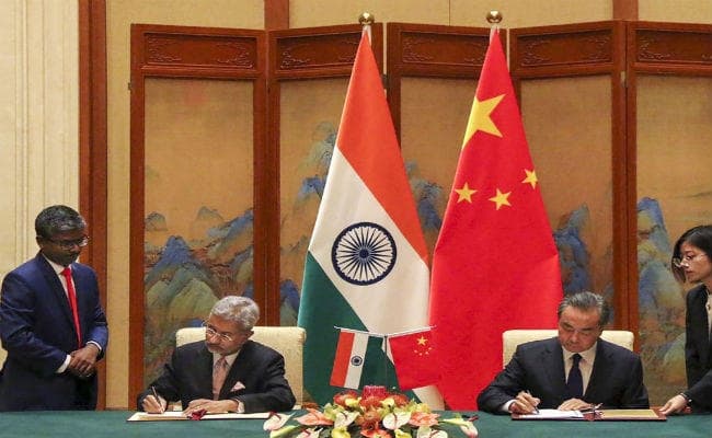 भारत-चीन के बीच चार समझौतों पर हस्ताक्षर