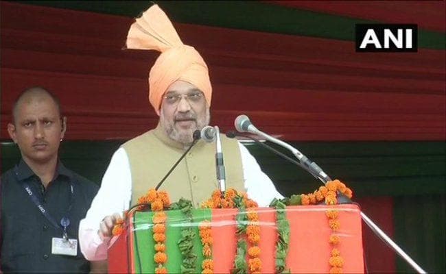 अमित शाह ने हरियाणा में किया चुनावी शंखनाद, कहा धारा 370 हटाकर हमने सरदार पटेल के सपनों को पूरा किया