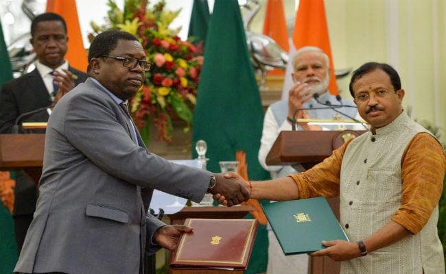 भारत और जांबिया के बीच रक्षा, खनन सहित छह क्षेत्रों में हुए समझौते