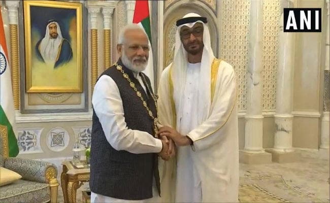 UAE में PM मोदी को ‘ऑर्डर ऑफ जायेद'' से सम्मानित किया गया