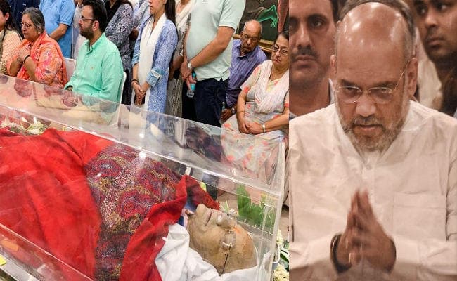 जेटली को श्रद्धांजलि देते समय भावुक हुए गृह मंत्री अमित शाह, कहा - मुश्किल क्षण के थे साथी