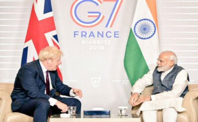 G-7 समिट में PM मोदीः UN प्रमुख और ब्रिटिश प्रधानमंत्री से मिले, आज डोनल्ड ट्रंप के साथ कश्मीर पर चर्चा!