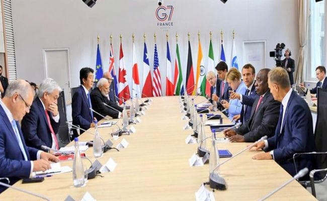 जी-7 शिखर सम्मेलन समाप्त, पांच प्रमुख मुद्दों में से एक भारत-पाक तनाव भी