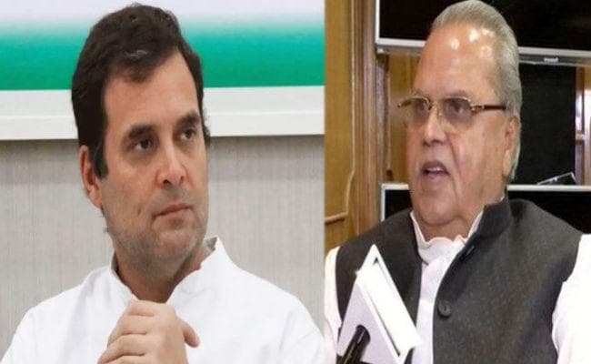 जम्मू-कश्मीर के राज्यपाल ने राहुल गांधी को बताया राजनीतिक नौसिखिया