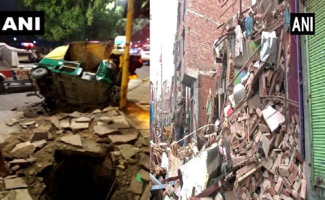 दिल्ली: ट्रक ने ऑटो को रौंदा तो कहीं ढह गई चार मंजिला इमारत, 4 की मौत, 5 गंभीर रूप से घायल