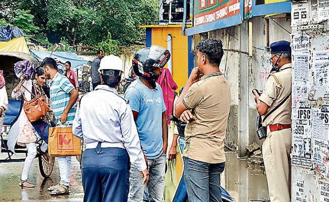 रांची : पुलिस और पत्रकार का भी कट गया चालान
