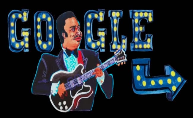 Google ने अमेरिकी संगीतकार बी बी किंग को Doodle बनाकर किया याद, जानिए इनका सफरनामा