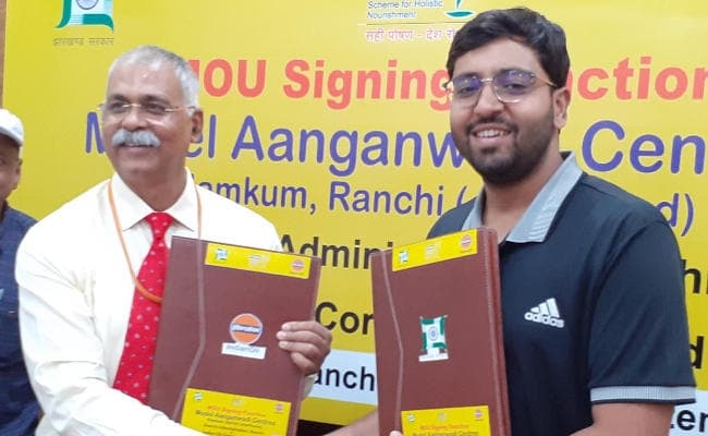 RANCHI : इंडियन ऑयल की मदद से नामकुम के 40 आंगनबाड़ी केंद्र बनेंगे माॅडल आंगनबाड़ी केंद्र