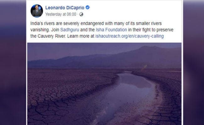 Cauvery Calling: हॉलीवुड एक्टर डिकैप्रियो ने की कावेरी नदी के संरक्षण की अपील