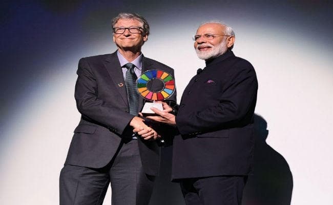 प्रधानमंत्री मोदी को मिला ग्लोबल गोलकीपर्स अवॉर्ड, बिल एंड मिलिंडा गेट्स फाउंडेशन ने किया सम्मानित