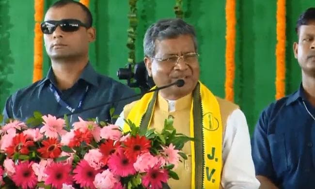 जनादेश समागम में बोले बाबूलाल, संघर्ष किया है इसलिए हमारे नेता जेल में