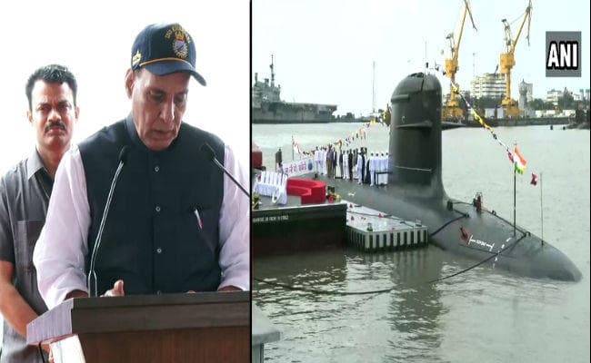 साइलेंट किलर ''INS खंडेरी'' नौसेना में शामिल, राजनाथ बोले- सुधरा नहीं पाक तो देंगे बड़ा झटका