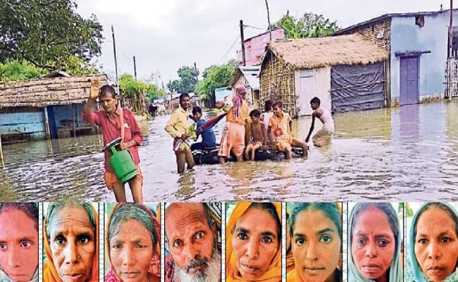 बाढ़ पीड़ितों का दर्द : बाबू आधा किलो चूड़ा में पांच परिवारें खैलियै, तीन दिनों से भूखलो छियै