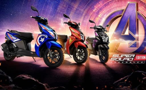 TVS NTorq 125 का मार्वल एवेंजर्स एडिशन लॉन्च, जानें कीम और खूबियां TVS NTorq 125 का मार्वल एवेंजर्स एडिशन लॉन्च, जानें कीम और खूबियां