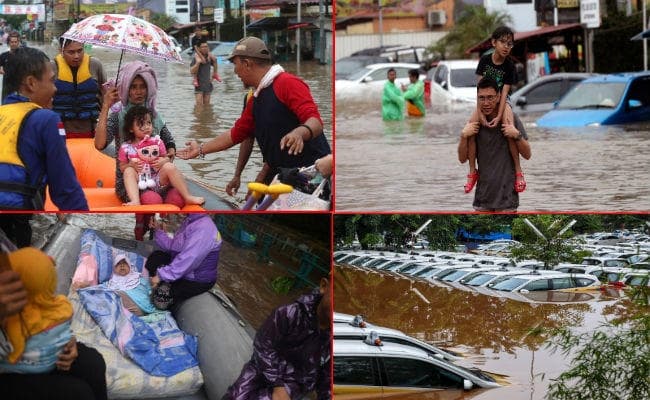 इंडोनेशिया: जकार्ता में बाढ़ से भीषण तबाही, 16 लोगो की मौत तो वहीं हजारों लोग हुए बेघर