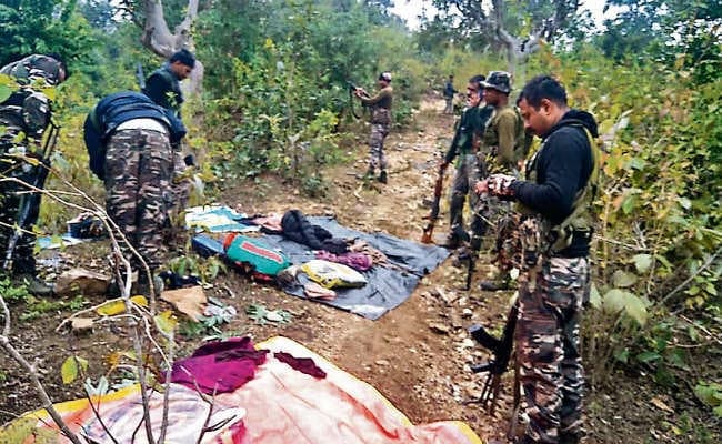 लोहरदगा के जंगल में उग्रवादी कैंप ध्वस्त