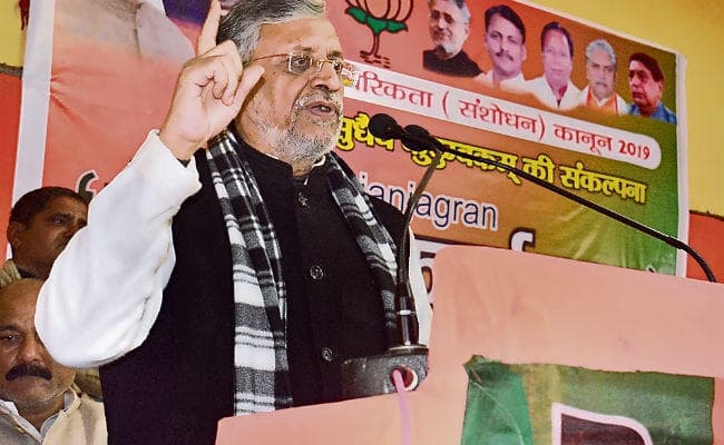 गया : भारत में जन्म लेनेवालों को नागरिकता का प्रमाण देने की जरूरत नहीं : सुशील मोदी