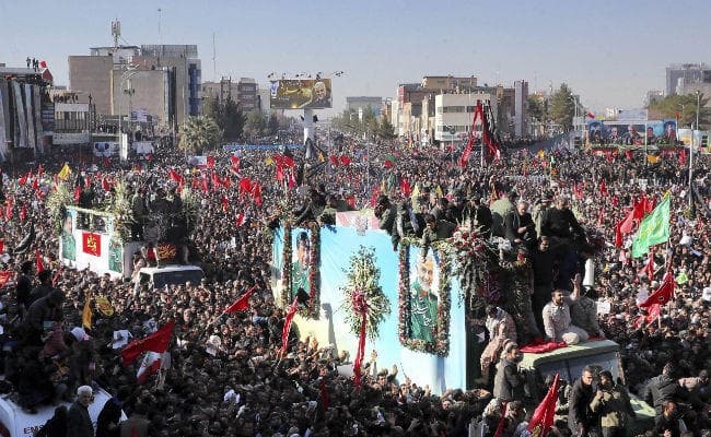 जनरल सुलेमानी के जनाजे के जुलूस में भगदड़, 40 लोगों की मौत; 213 घायल