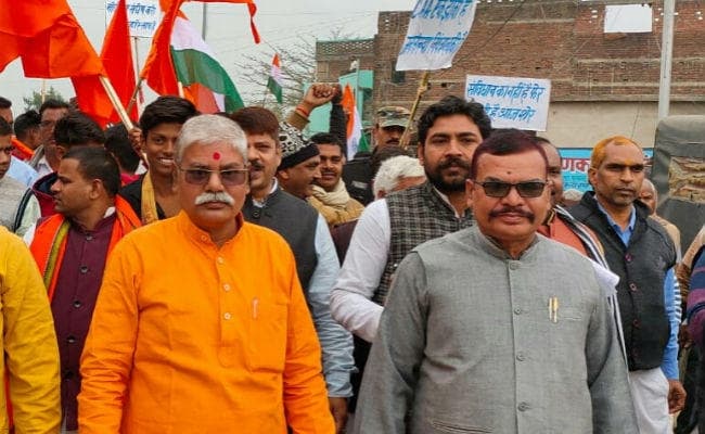 CAA और NRC के समर्थन में जुलूस, लोगों ने कहा - सीएए और एनआरसी से किसी को डरने की जरूरत नहीं