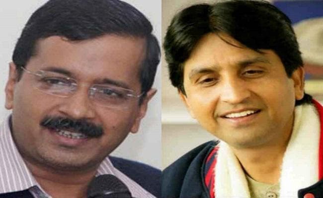 केजरीवाल ने नामांकन करने पहुंचे उम्‍मीदवारों को बताया ''परिवार'', कुमार बोले - इन्‍हें तो बख्श दो....