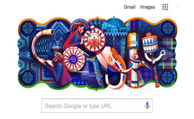 Republic Day 2020: डूडल गूगल ने रंग-बिरंगा डूडल बनाकर भारत की विविधता, सौहार्द्र को दर्शाया
