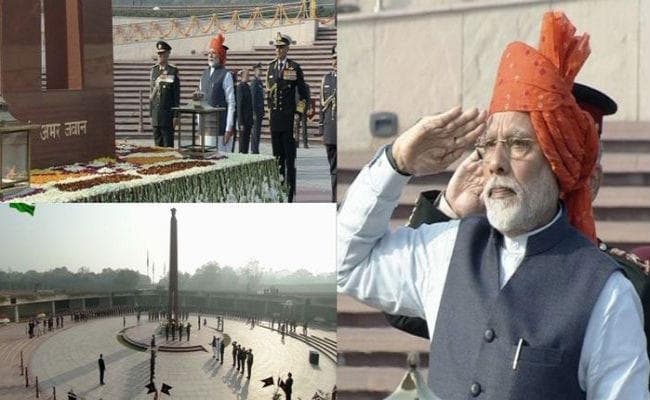 PM मोदी ने तोड़ी 48 साल पुरानी परंपरा, राष्ट्रीय युद्ध स्मारक पर शहीद जवानों को दी श्रद्धांजलि