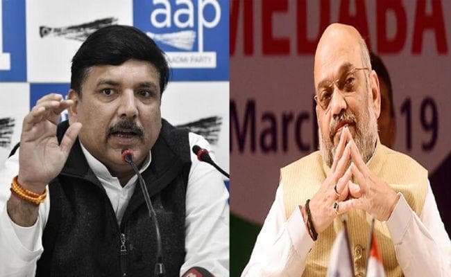 आप ने की अमित शाह के चुनाव प्रचार पर 48 घंटे की रोक लगाने की मांग