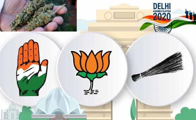 दिल्ली चुनाव में मतदाताओं को लुभाने के लिए गांजा सब पर भारी, जब्ती ने तोड़े पिछले रिकॉर्ड