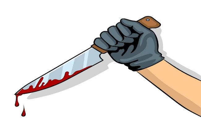 झगड़े में पत्नी के चेहरे पर मारा चाकू