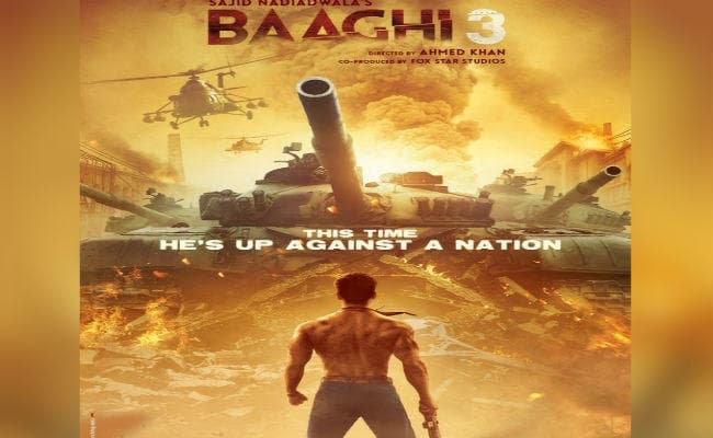 #Baaghi3 : टाइगर श्रॉफ का जबरदस्‍त लुक, ''बागी 3'' का पहला पोस्‍टर जारी