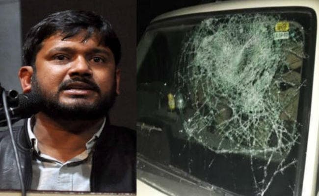 बिहार में कन्हैया कुमार के काफिले पर फिर हमला, ड्राइवर घायल