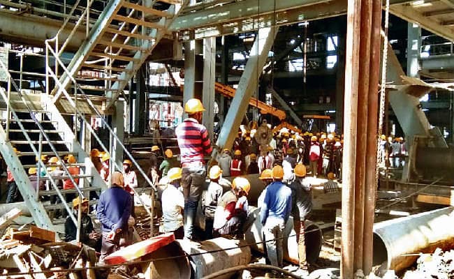 टंडवा एनटीपीसी में ब्वॉयलर निर्माण के दौरान हादसा, दो की मौत, तीन घायल