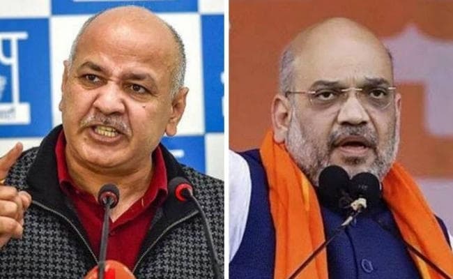 अमित शाह ने झूठ और वोट बैंक की राजनीति से मुक्त दिल्ली बनाने की अपील की, तो सिसोदिया ने कही यह बात