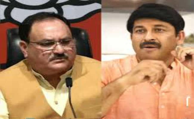 भाजपा अध्यक्ष जेपी नड्डा ने मनोज तिवारी औऱ पार्टी महासचिवों के साथ की बैठक