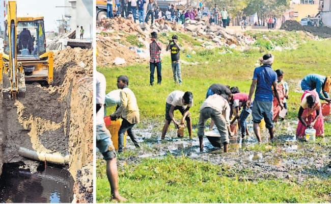 सिपारा में तेल पाइप में लीकेज, दो घंटे तक मची रही डीजल की लूट