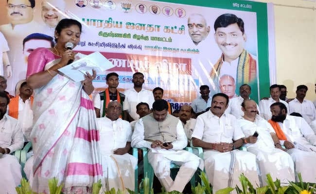 कुख्यात चंदन तस्कर वीरप्पन की  बेटी विद्यारानी BJP में हुई शामिल