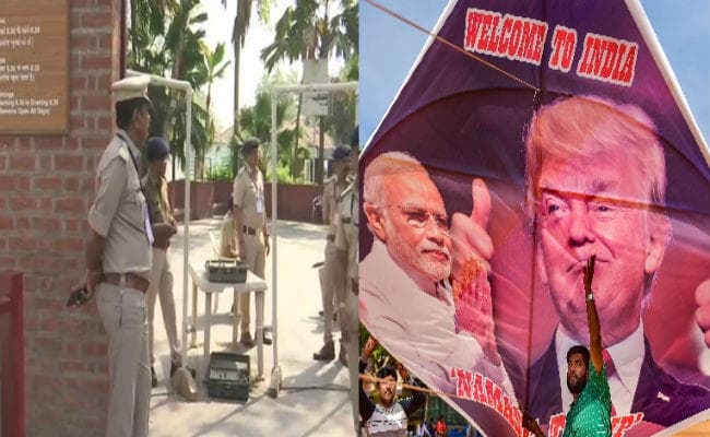 ट्रंप के साबरमती आश्रम आने की अटकलों के बीच बढ़ायी गई सुरक्षा व्‍यवस्‍था