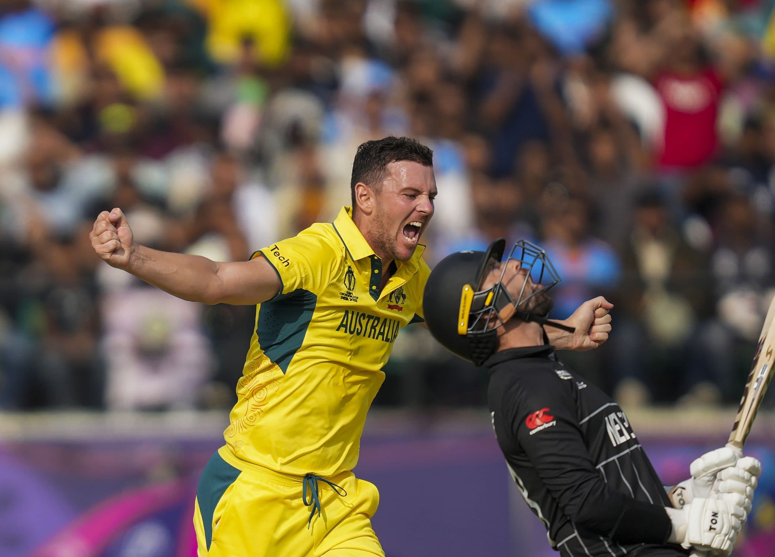 AUS vs NZ: ऑस्ट्रेलिया ने रोमांचक मुकाबले में न्यूजीलैंड को 5 रनों से हराया, देखें तस्वीरें