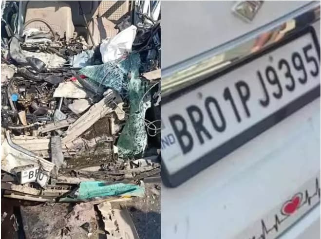 बिहार के वैशाली में ट्रक और कार में भीषण टक्कर, एक ही परिवार के 5 सदस्यों की मौत