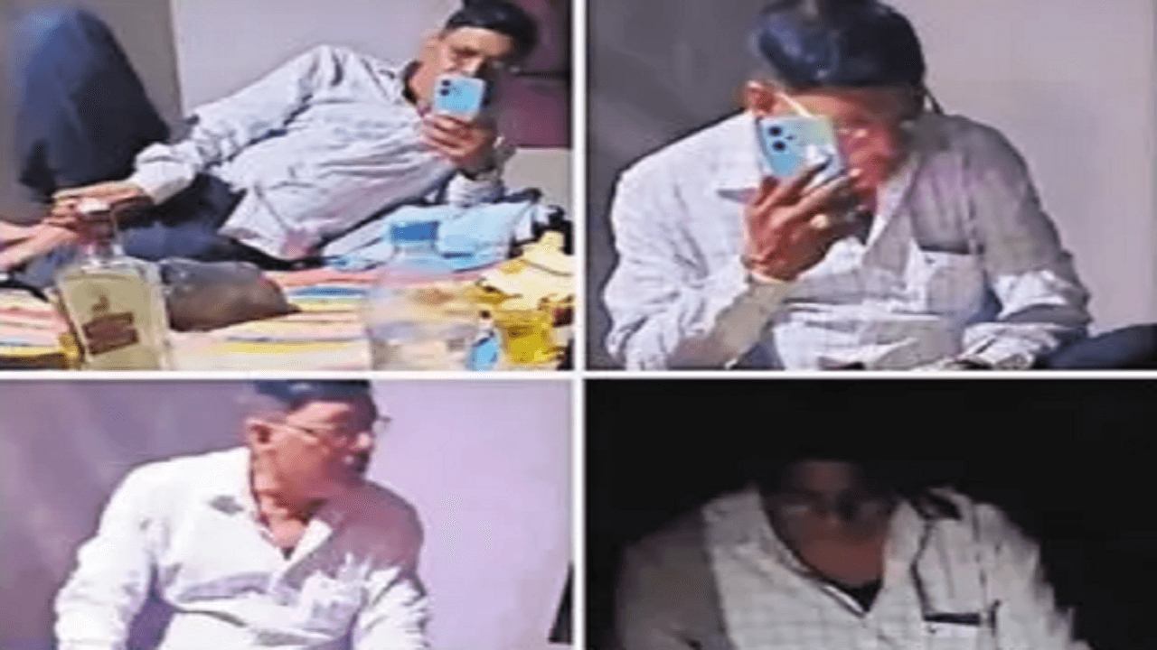 बेतिया में शराब की बोतल के साथ SI का फोटो हुआ वायरल, तस्वीर देखकर डीआइजी ने कही ये बात